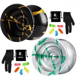 Antika - MAGICYOYO N11 Professional Unresponsive Yoyo Alloy Aluminum YoYo Ball with 2 Bags, 2 Gloves and 10 S - kitantik - kitaLog