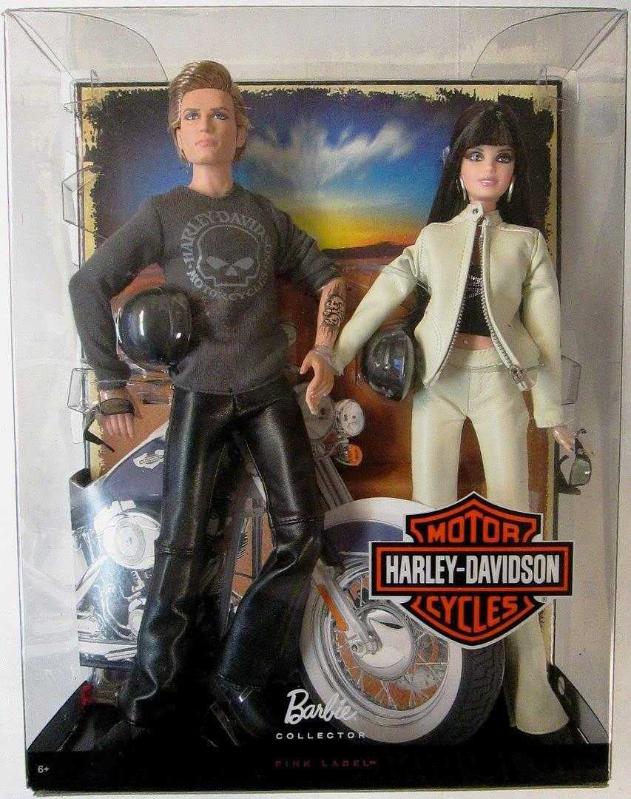 Antika Barbie Harley Davidson Barbie and Ken Doll Gift Set