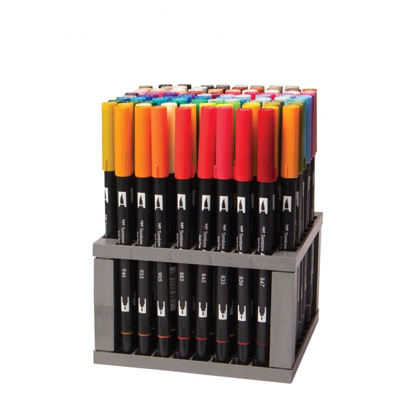 Tombow 56149 Dual Brush Pen Art Markers, 96 Color Set with Desk Stand.  Blendable, Brush and Fine Tip Antika ve Koleksiyon kitantik  #12702207069236