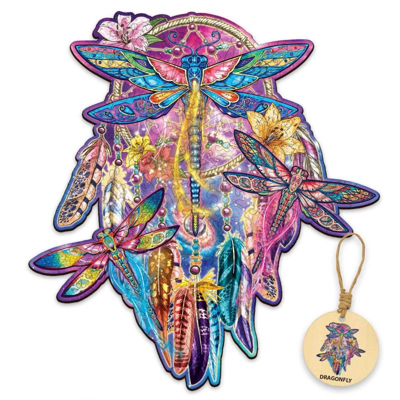 DEPLEE Wooden Puzzles for Adults Colorful Mandala Wooden Jigsaw Puzzles Uni Unique Shape Wooden Hummingbird Puzzle for Adults - Indonesia | Ubuy