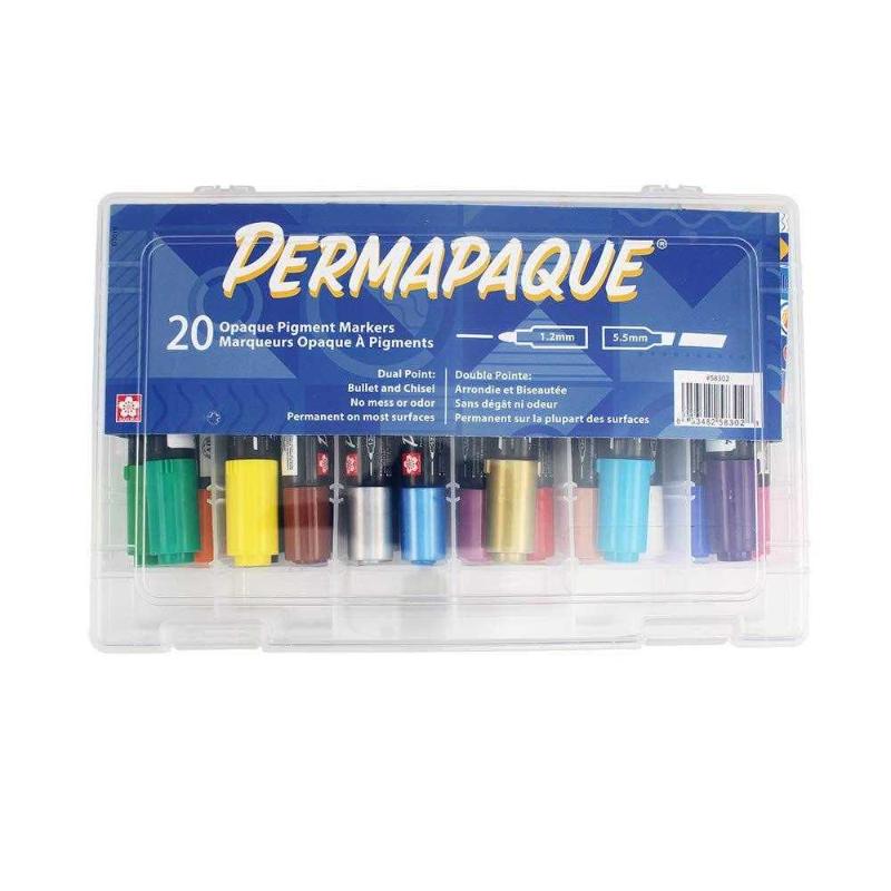 SAKURA Permapaque 58302 Artist's Gift Set 20 Pcs Dual Point Paint Markers,  20 Piece, Assorted, 20 Pi Antika ve Koleksiyon kitantik  #12702207068715