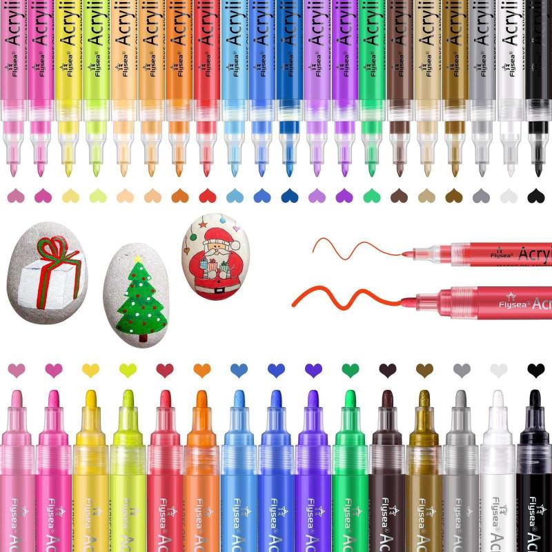 35 Premium Acrylic Paint Marker Pens, Long-Lasting Paint Pens with Extra  Fine and Medium Tip, Paint Antika ve Koleksiyon kitantik  #12702207068297