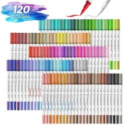 Hethrone Colors Dual Tip Brush Pens 120 Colors Brush Pen – HETHRONE