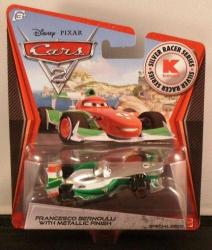 Antika - Disney / Pixar CARS 2 Movie Exclusive 155 Die Cast Car SILVER RACER Francesco Bernoulli by Mattel - kitantik - kitaLog