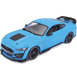Antika - 2020 Ford Mustang Shelby GT500 Light Blue Special Edition 1/18 Diecast Model Car by Maisto 31452 - kitantik - kitaLog