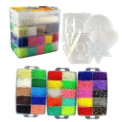 Antika - LITTLE VISIONARY 30,000 Fuse Beads - Deluxe Hama Bead Kit Includes 6 Pegboards, Tweezers, Ironing Pa - kitantik - kitaLog