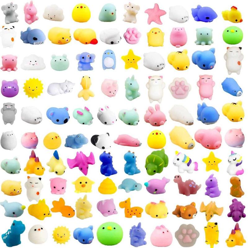 PRAABDC Random100pcs Squishies Squishy Toys Set for Kids Party Favors, Mini  Kawaii Animals Mochi Squ Antika ve Koleksiyon kitantik #12702207061542