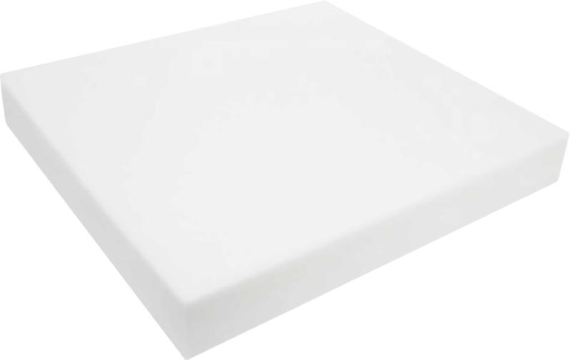 FoamTouch Upholstery Foam Cushion High Density 3'' Height x 18'' Width x  18'' Length