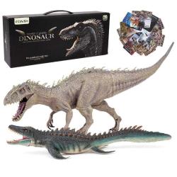 Antika - EOIVSH Large Dinosaur Toys Mosasaurus & Indominus Tyrannosaurus Rex, Realistic Educational Jumbo Din - kitantik - kitaLog