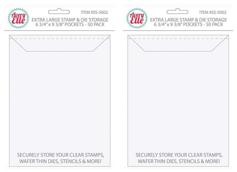Avery Elle Stamp and Die Extra Large Storage Pockets SS-5002 (Pack of 2)