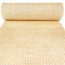 Antika - 24" Width Rattan Cane Webbing Roll 5 Feet Hexagon Weave Rattan Fabric Furniture Woven Rattan Sheets - kitantik - kitaLog