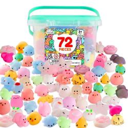 Antika - 72Pcs Squishies Mochi Squishy Toys - Kawaii Mini Squishy Animals,Cute Stress Relief Squishy Toy Pack - kitantik - kitaLog