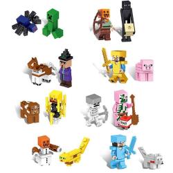 Antika - Mookout 16 Pcs Mini Action Stitching Toy, Minecraft Figür,Toys Action Figürler, Collection and Displ - kitantik - kitaLog