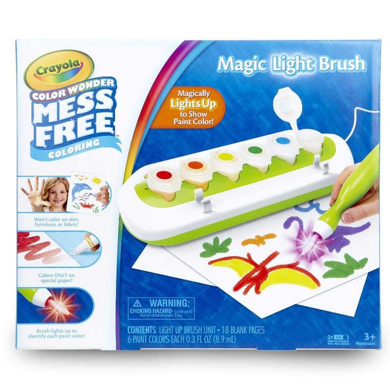 Crayola Magic Light Brush Color Wonder Mess Free Coloring Unboxing Toy  Review by TheToyReviewer 