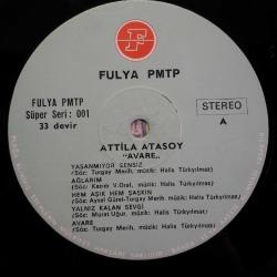 33lük PLAK - ATTİLA ATASOY - Avare (1981) - Dönem Baskı LP