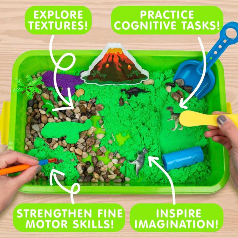 All-in-One Tactile Sensory Toys Learn Through Play Toys Create Dino Galaxy Sensory Bin Made By Me Explore Unique Fine Motor Toys & Dino-Mite Sensory Experience Fun Sensory Bins for Toddlers 1-3 