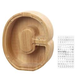 Antika - AORCMITN Wooden Personalized Piggy Bank Toy Alphabet for Boys Kids Money Jar Coin Girls Adults Savin - kitantik - kitaLog