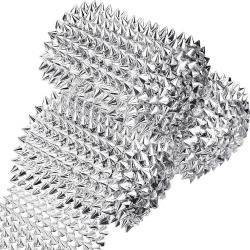 Antika - 3 Yards Sew Stitch On Spike Stud Cone Flatback Spike Studs Rivets DIY Punk Trim Bead for Clothing, W - kitantik - kitaLog