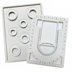 Antika - Alvene 2 Pcs Beading Boards Trays,Bead Design Board for Jewelry Making,Bracelet Necklace Beading Jew - kitantik - kitaLog