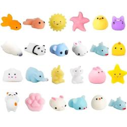 Antika - 24 Pcs Mochi Squishies Mochi Squishy Toys Bulk Mini Kawaii Squishy Animals Squeeze Stress Relief Toy - kitantik - kitaLog
