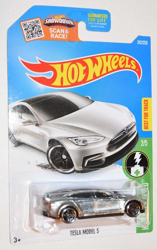 Antika - Hot Wheels, 2016 HW Green Speed, Tesla Model S Exclusive
