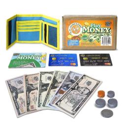 Antika - Play Money Set for Kids - Bills, Coins, Pretend Play Money & Credit Cards - kitantik - kitaLog