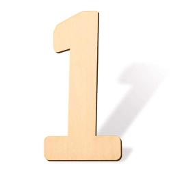 Antika - SAVITA 12 Inch Blank Wooden Number 1 Unfinished Wood Slices Sign Board for DIY Craft Projects Home S - kitantik - kitaLog