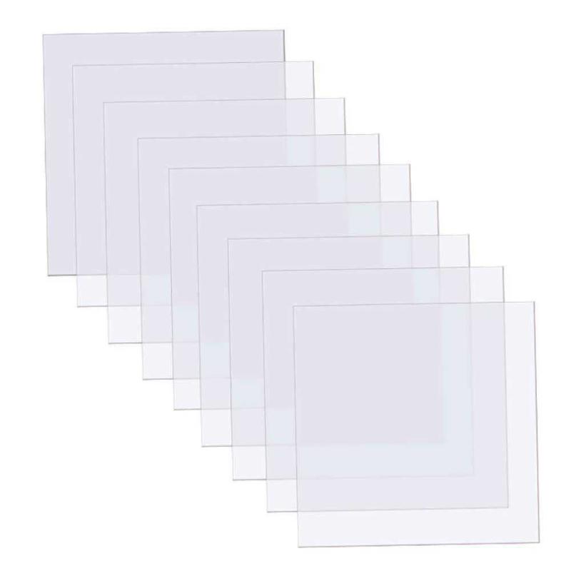  10 Pack 4 Mil Clear Mylar Stencil Sheets, 12 x 12 Blank  Stencils, Reusable Template Material, Make Your Own Stencil Compatible for Cricut  Vinyl Cutting Machine