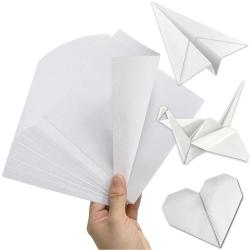 White Origami Paper 400 Sheets 6X6 Inch 15X15 Cm Double-Sided 6 Inch Square  Fold