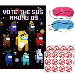 Antika - WOOACME Among Us Birthday Party Supplies - Vote The Sus Among Us for Among Us Party Decorations - kitantik - kitaLog
