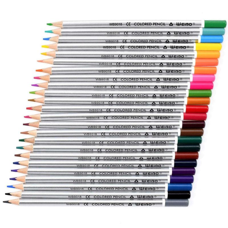 Weibo Colored Pencils, Premium Soft Core 12 Unique Colors No Duplicates Color Pencil Set for Adult and Kids Coloring Books, Artist Drawing, Crafting