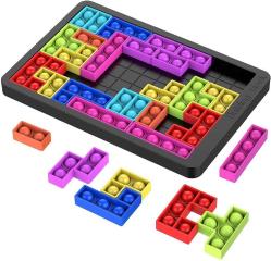 Antika - BD&M Push it Pop Toy, Tetris Jigsaw Puzzle Bubble Sensory Fidget Games, Silicone Toys Popping Game B - kitantik - kitaLog