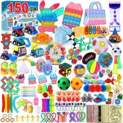 Antika - 150Pcs Fidget Toys Pack Sensory Fidget Toys Set Push Pop Bubble Fidgets Toy Pack for Autistic ADHD K - kitantik - kitaLog