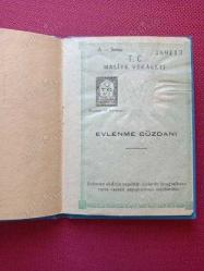 1971 Yılına Ait Türkiye Cumhuriyeti Maliye Vekaleti   EVLENME  CÜZDANI