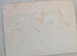 SİYAH BEYAZ FOTOĞRAF - ESKİ ORTA YAŞLI KADIN FOTOĞRAFI ARAPÇA NOTLU