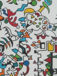 guaj boya ile yapılmış orijinal tablo