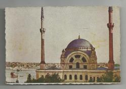 İSTANBUL YAYINEVİ BASKISI DOLMABAHÇE CAMİİ ESKİ BİR ORİJİNAL KARTPOSTAL...