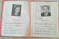 1971 TARİHLİ MALİYE BAKANLIĞI EVLENME CÜZDANI