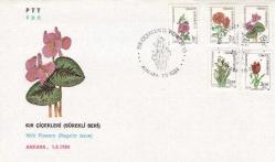 Efemera - 1984 FDC SÜREKLİ SERİ KIR ÇİÇEKLERİ - kitantik - kitaLog