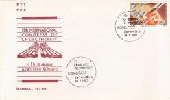 1987 FDC 15. ULUSLARARASI KEMOTERAPİ KONGRESİ