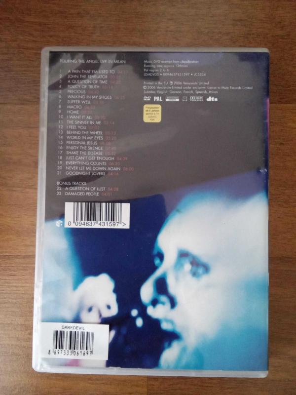 Depeche Mode Touring the Angel dvd albümü - Efemera - kitantik