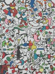 guaj boya ile yapılmış orijinal tablo