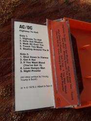 ac dc - highway to hell kaset (alman baskı)  (kasetçalarda dinlenmiştir)