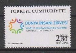 2016 DÜNYA İNSANİ ZİRVESİ PORTFÖY (PUL 2adet+ FDC 1 adet)