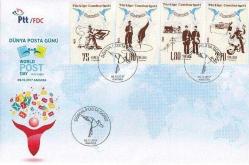 2017 PORTFÖY DÜNYA POSTA GÜNÜ (PUL 3adet+ FDC 1adet)
