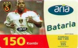 Efemera - K = ARİA FUTBOL KULÜPLERİ ( GS * CESAR PRATES - YAZISIZ ) PLASTİK - TEMİZ - kitantik - kitaLog