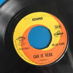 adamo - tombe la neige - car je veux / 45'lik
