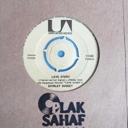 Shirley Bassey / Love Story - For the Love of Him / Turkey 1971 / 45'lik / *Soundtrack, Pop*