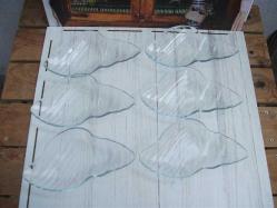 CAM - DENİZ KABUĞU FORMLU ÇEREZLİK - 11X21 CM - 6 ADET