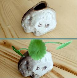 OMENİV'DEN MİNİK BONSAİ SAKSISI SAKSI MİNYATÜR KOLEKSİYON PARÇASI OVAL